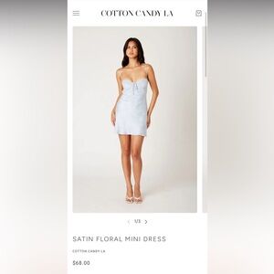 Cotton Candy Light Blue Mini Dress